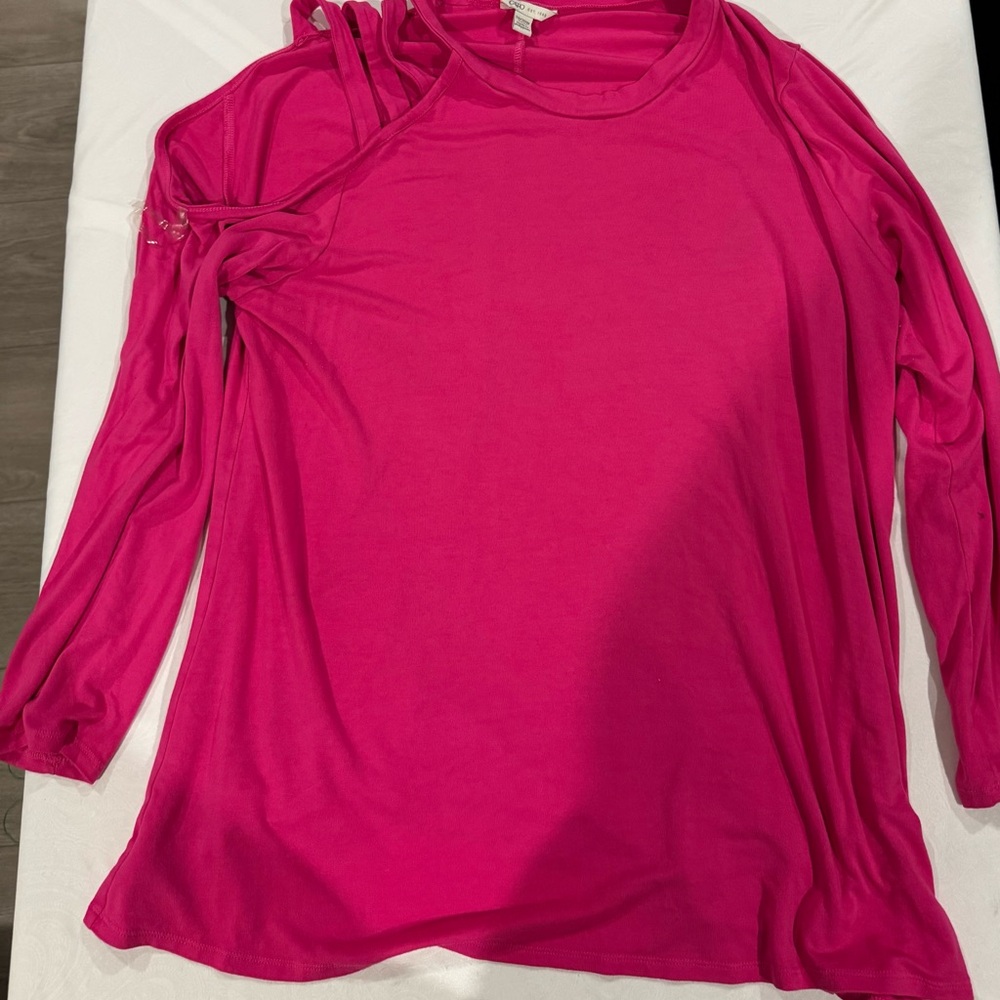 Cato Vibrant Pink Long Sleeve Top